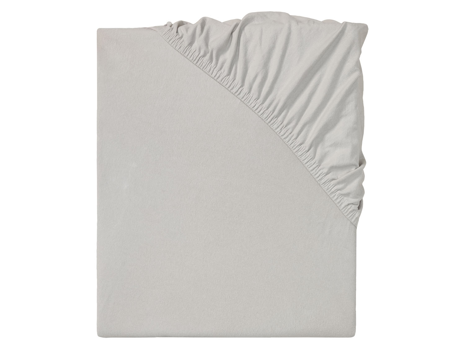 Looks by Wolfgang Joop Prześcieradło z dżerseju z gumką bi-elastic, 180-200 x 200 cm Jasnoszary