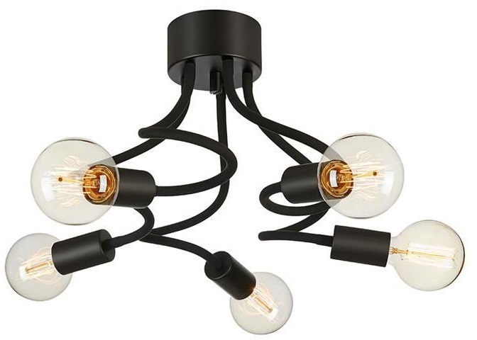 Darmowa Dostawa - Lampa podsufitowa 5x20 W czarna Markslöjd Medusa 107931