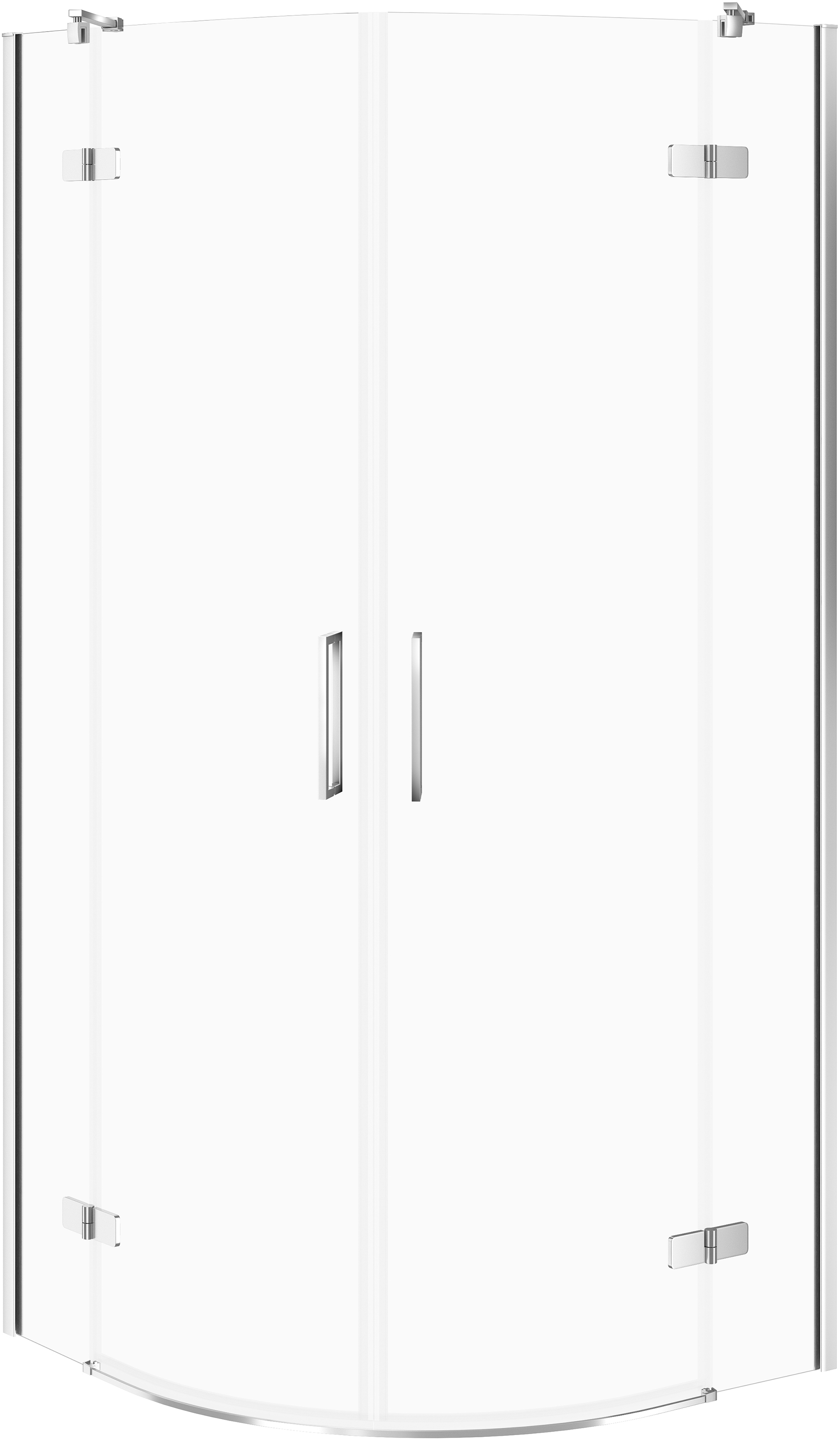 Darmowa Dostawa - Kabina prysznicowa 90x90 cm półokrągła chrom połysk/szkło przezroczyste Cersanit City S584069