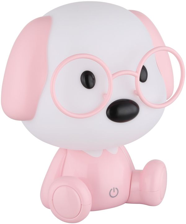 Darmowa Dostawa - Lampka nocna dziecięca 1x1 W różowa Globo Lighting Puppy 21761P