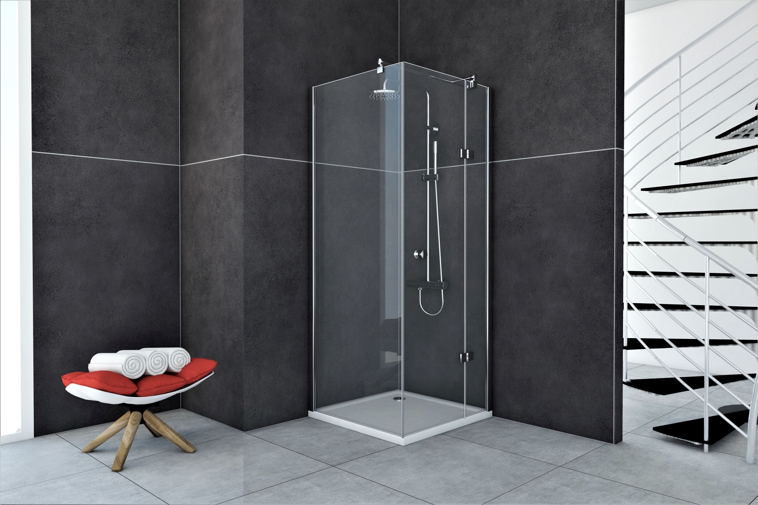 Darmowa Dostawa - Kabina prysznicowa kwadratowa 90x90 cm chrom Sea-Horse Fresh Line BK247TP