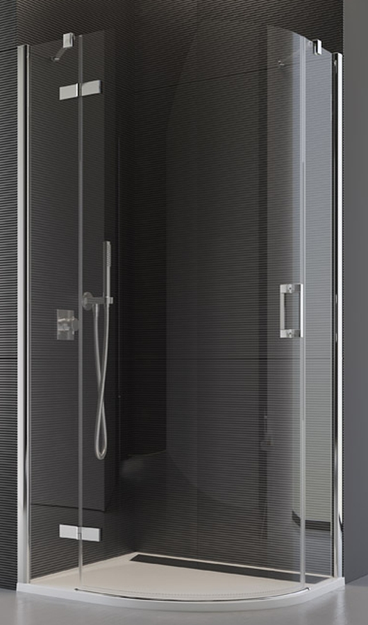 Darmowa Dostawa - Kabina prysznicowa półokrągła 90x90 cm chrom Ronal Pur P3PG550901007