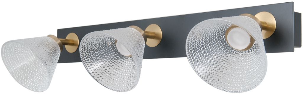 Darmowa Dostawa - Kinkiet 3x12 W czarny Italux Orella WL343933BKHBR