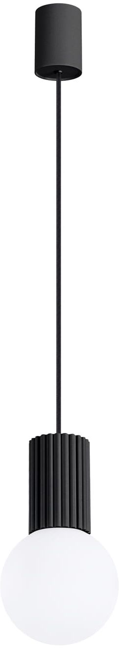 Darmowa Dostawa - Lampa wisząca 1x8 W biała-czarna Sollux Lighting Halo SL1714