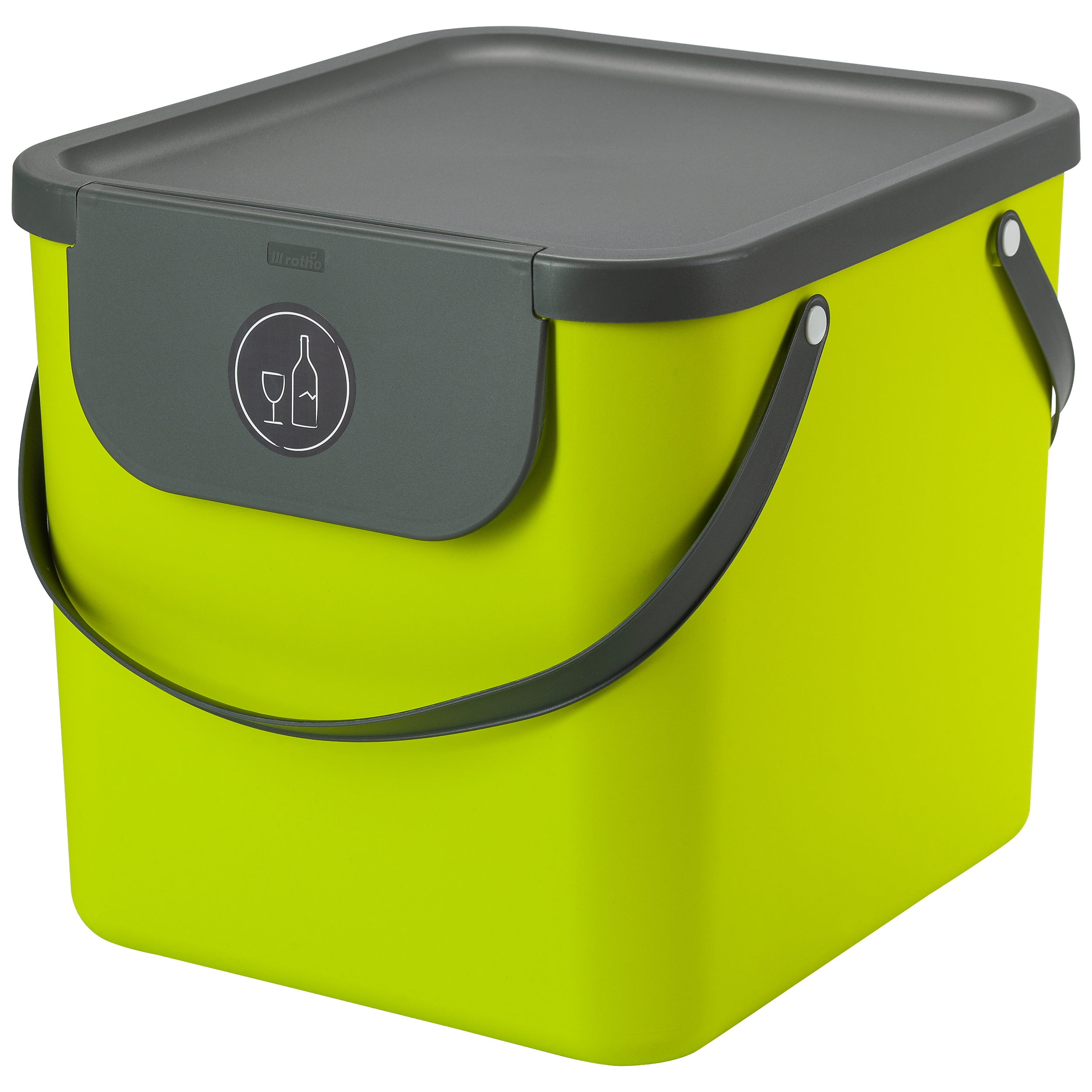 Darmowa Dostawa - Pojemnik na odpady 40 l zielony Rotho Albula 1034405070
