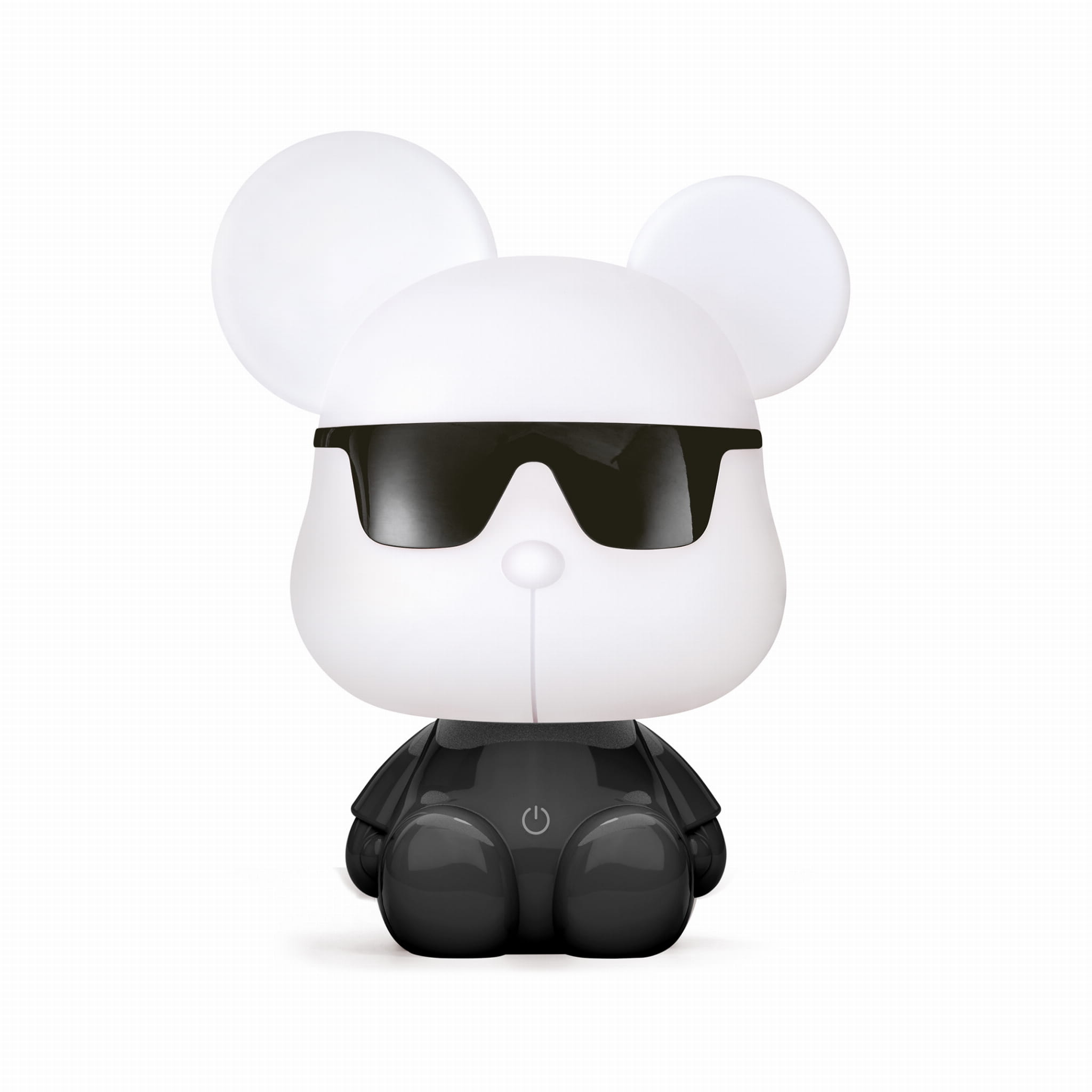 Darmowa Dostawa - Lampka nocna dziecięca 1x3 W biała-czarna Zuma Line Miś KDR604BBL