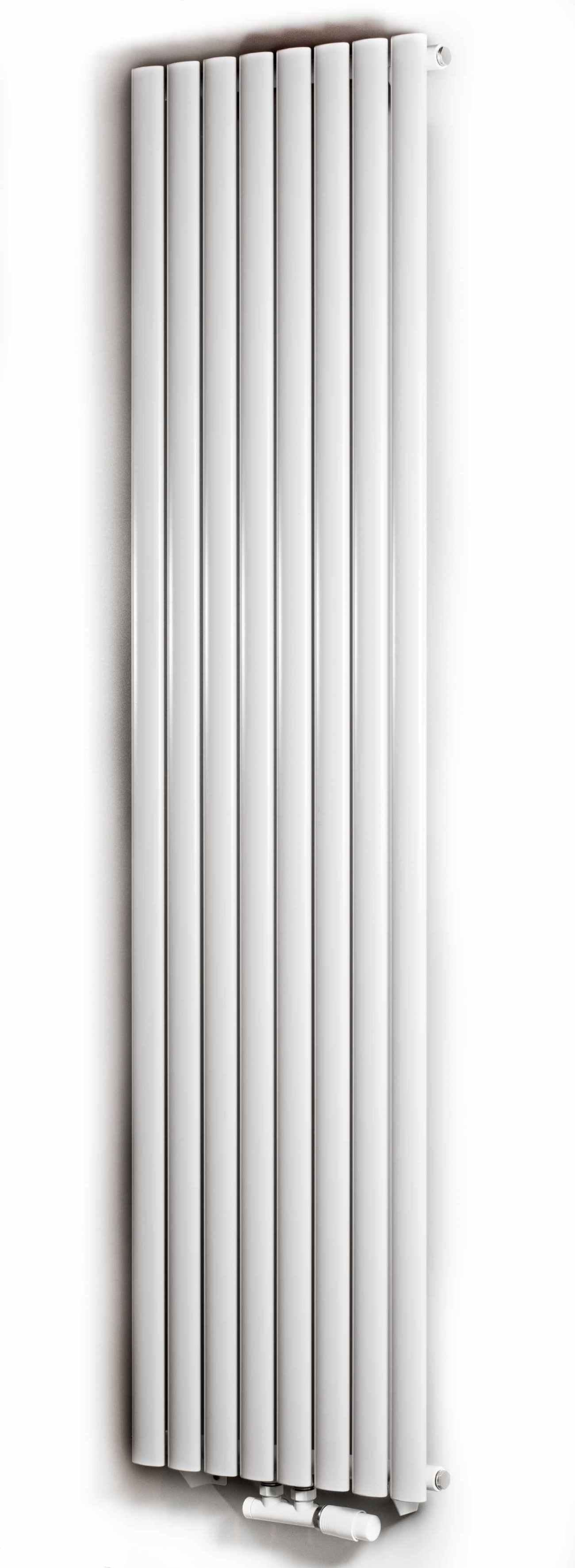 Darmowa Dostawa - Grzejnik dekoracyjny 180x46.8 cm podłączenie dolne biały Luxrad Fortuna Pojedyncza FOR180004689003ZDC