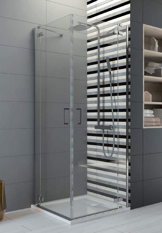 Darmowa Dostawa - Kabina prysznicowa kwadratowa 90x90 cm chrom Sanplast Free Line II 600261022042401