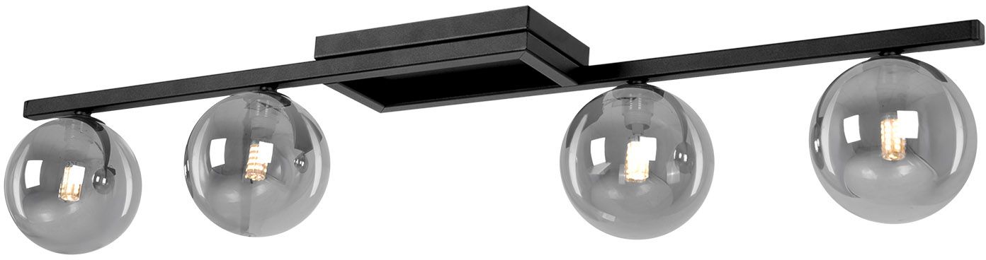 Darmowa Dostawa - Lampa podsufitowa 4x10 W czarna-grafitowa Kaja Paxi K5465