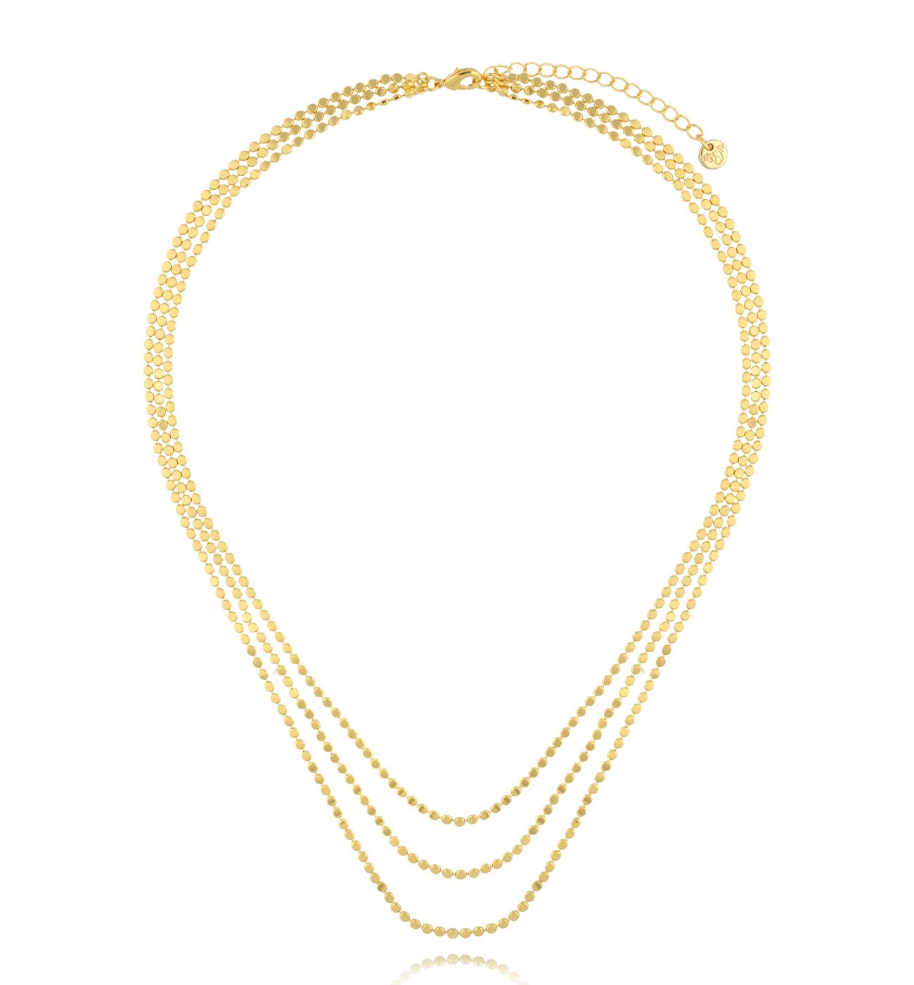 Naszyjnik złoty potrójny z łańcuszkami Unico NRG0526