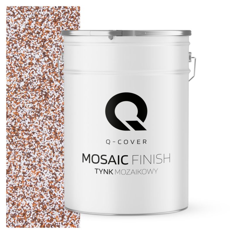 Tynk Mozaikowy Q-Cover Brązowo-rudy M61 25KG