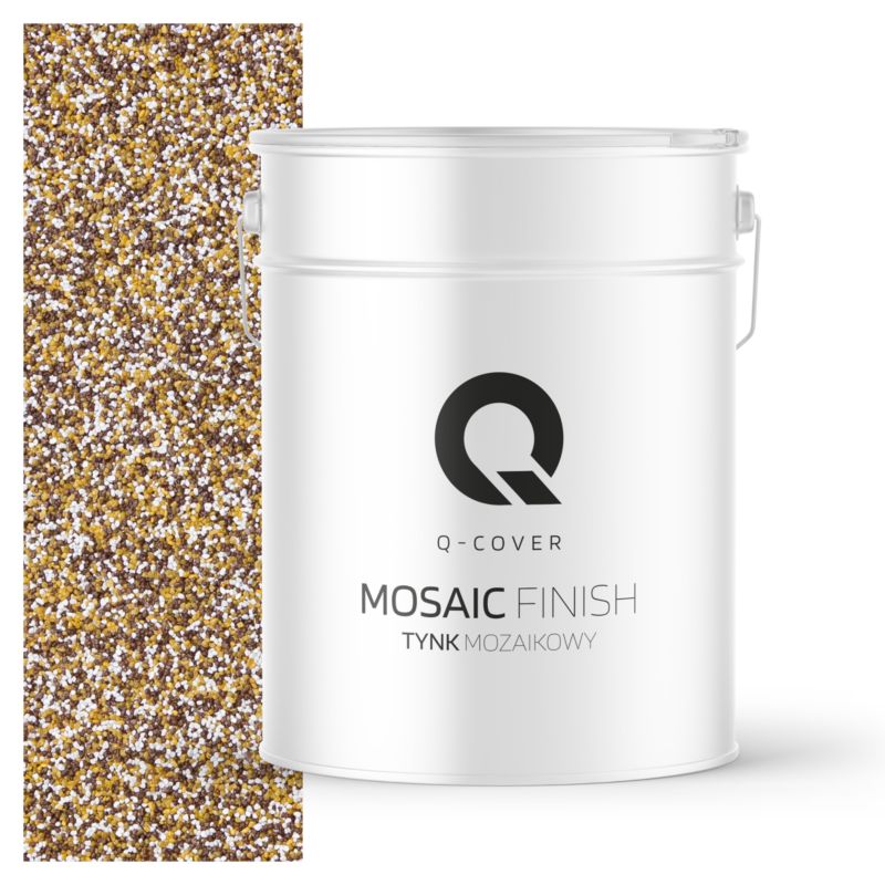 Tynk Mozaikowy Q-Cover Brązowo-musztardowy M62 12.5KG