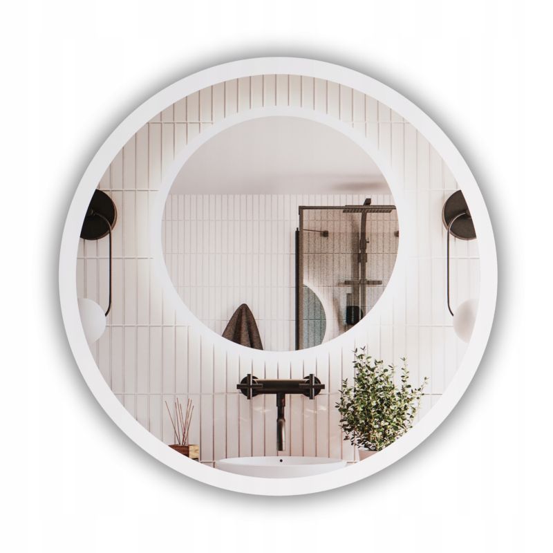 Lustro okrągłe Stylowelustro fi 100 cm LED 1 szt.