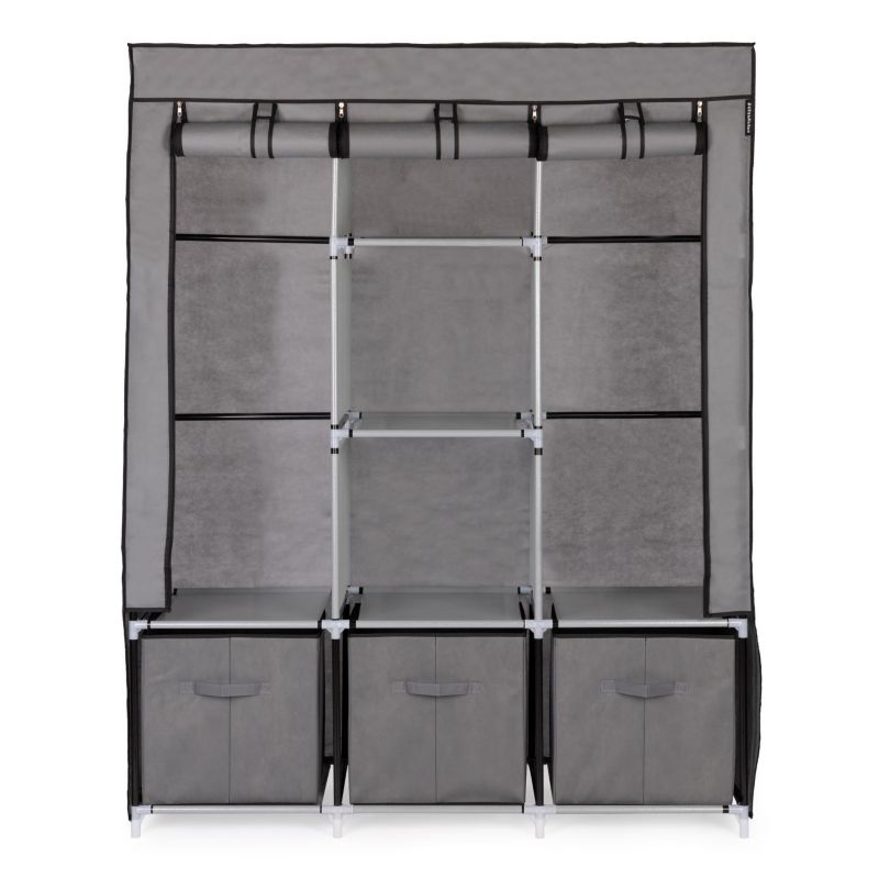 Składana szafa tekstylna Bauerkraft, materiałowa garderoba z szufladami 1 szt.