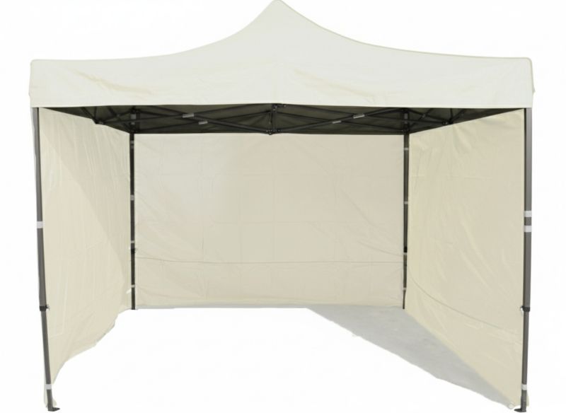Namiot Handlowy 3x3 Mocne Namioty 30 kg Pawilon ekspresowy ogrodowy targowy składany automatyczny imprezowy Kremowy 1 szt.