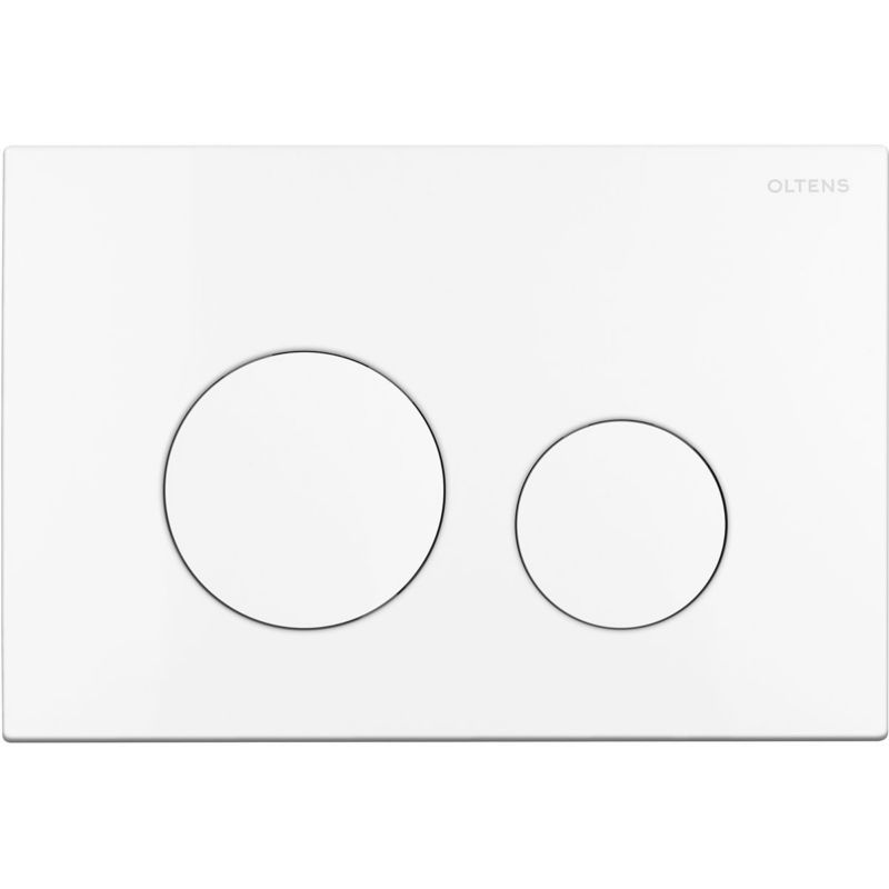 Przycisk spłukujący Oltens Lule biały 2-zakresowy 3/6 l, do stelaża Triberg, tworzywo, 1 szt.