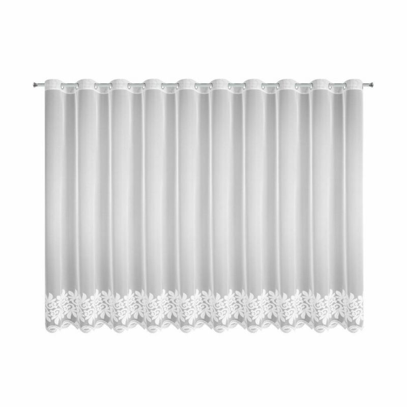 Firana zazdrostka TALIA Eurofirany 350 x 150 biała zdobiona haftem 1 szt.