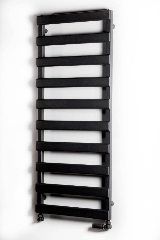 Grzejnik łazienkowy LUXRAD Scala New 1230 x 400 mm czarny mat str. 1 szt