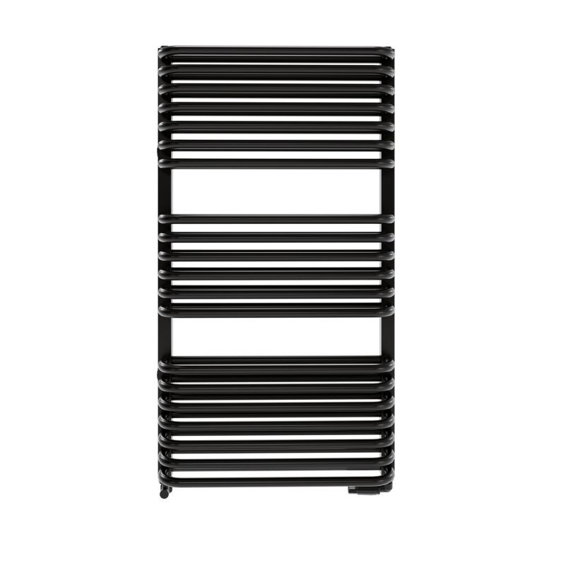 Grzejnik łazienkowy Luxrad Stark 96 x 53 cm czarny