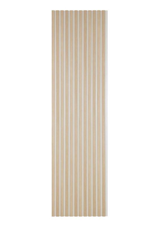Lamele Ścienne na Płycie Białej SunWood 275x55cm Panele Dekoracyjne Kremowe Riva 1 szt.