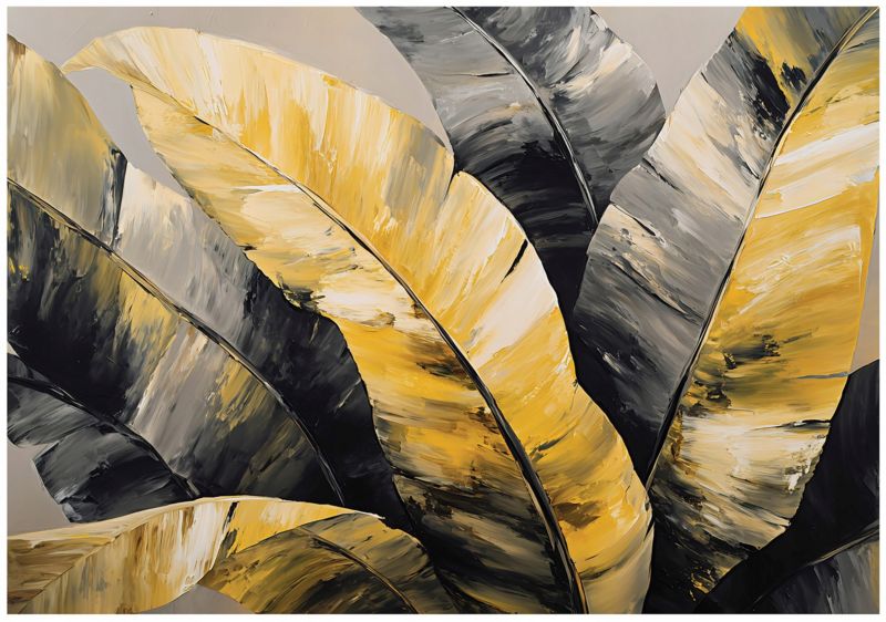 Fototapeta WALLARENA Do Sypialni Salonu Na Flizelinie Liście Dżungla Abstrakcja 300x210 cm 1 szt.