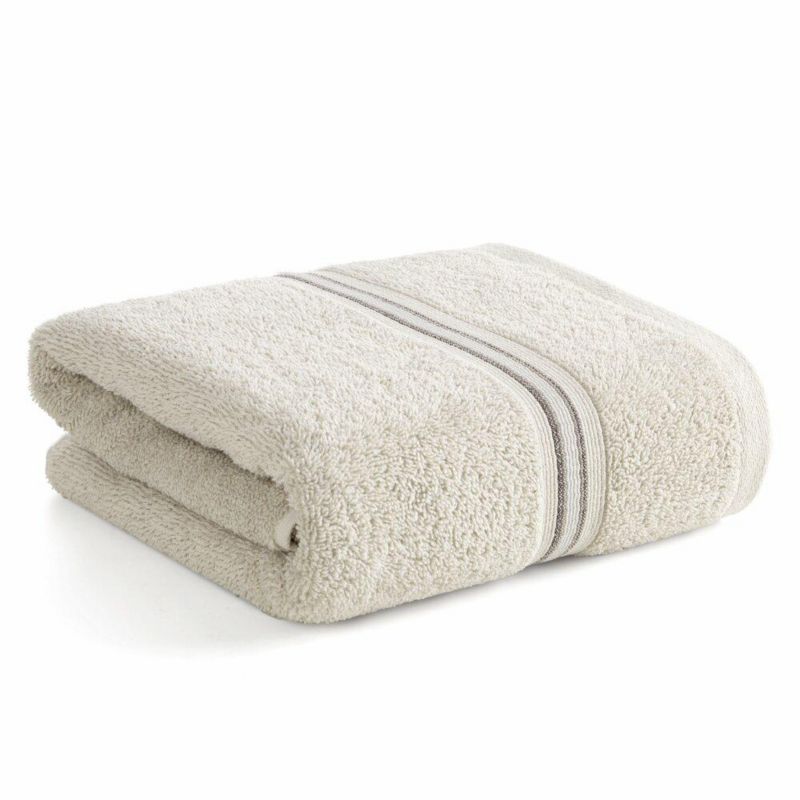 Ręcznik kąpielowy Tris Eurofirany 50x90 cm beżowy szybkoschnący miękki 1 szt.