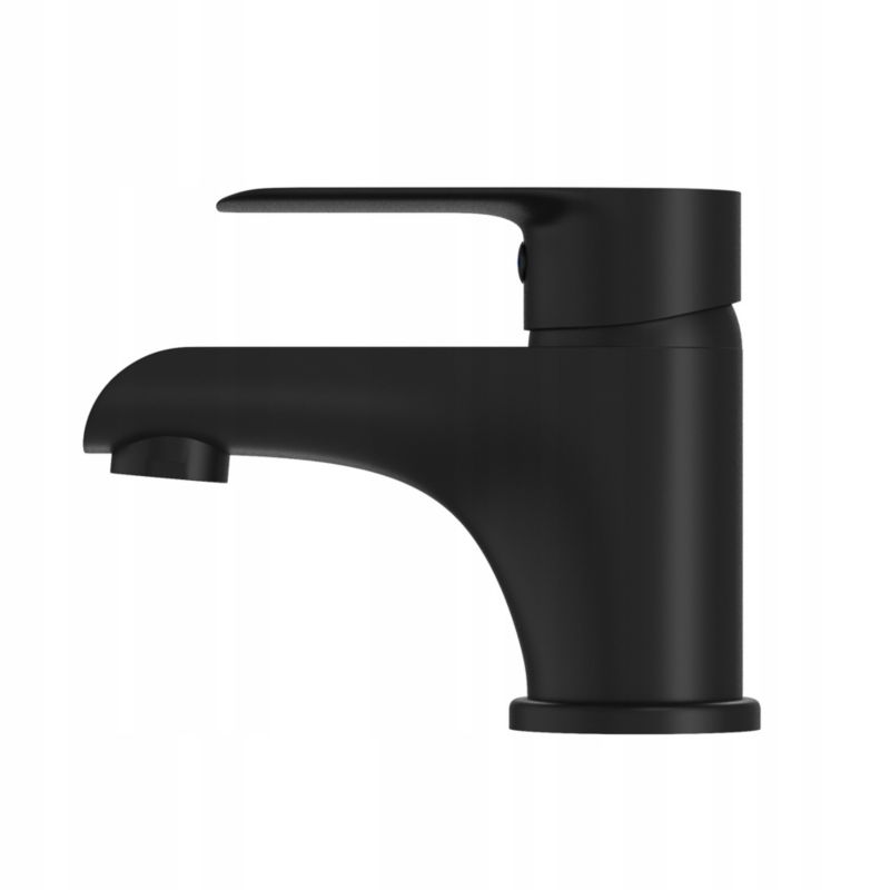 Bateria umywalkowa jednouchwytowa niska Granitan stojąca łazienkowa czarna kran Vito 1 szt.