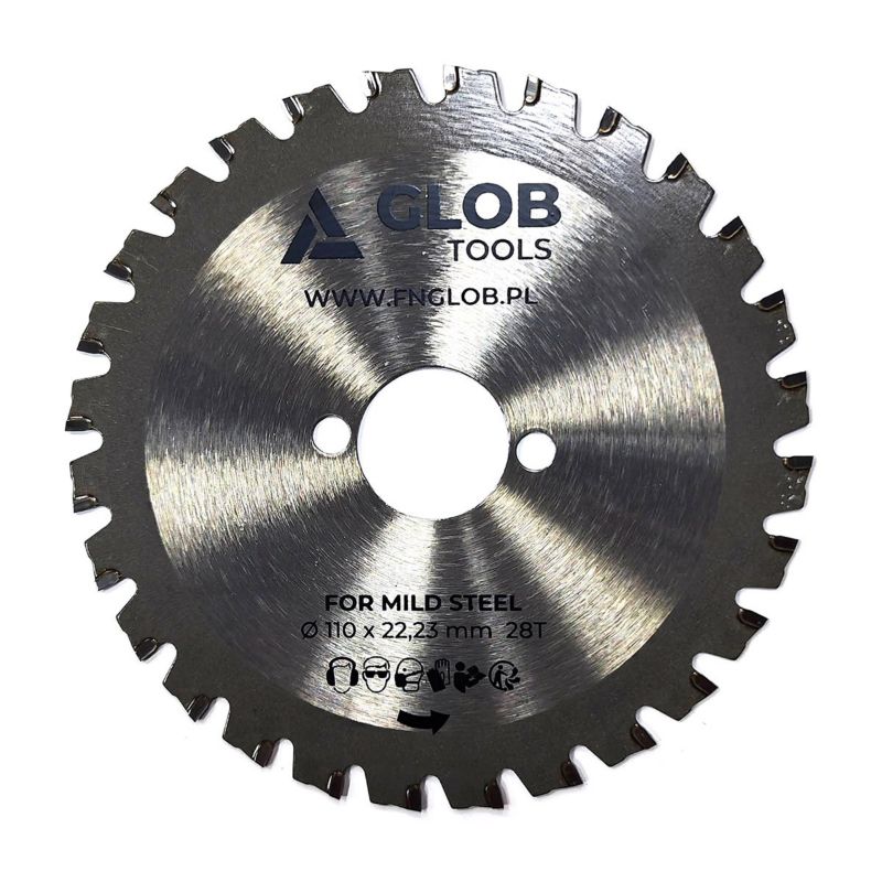 Piła tarczowa GLOB TOOLS TCT 110x22,23mm 28z do prętów zbrojeniowych 1 szt.