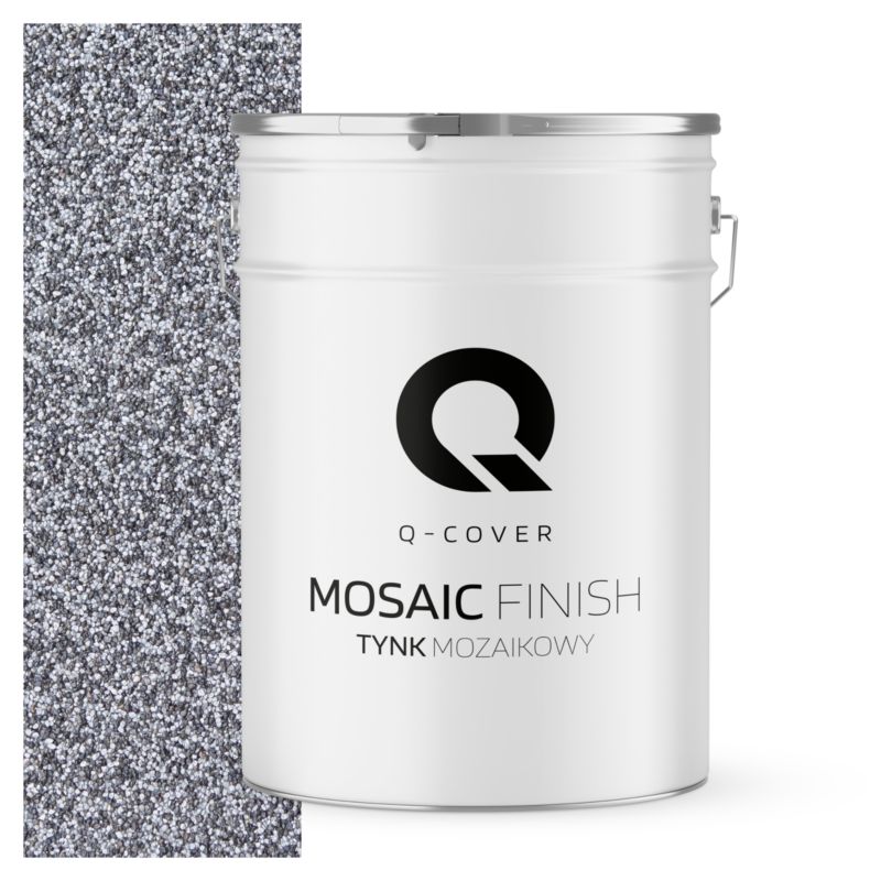 Tynk Mozaikowy Q-Cover Czarno-srebrny M13 25KG