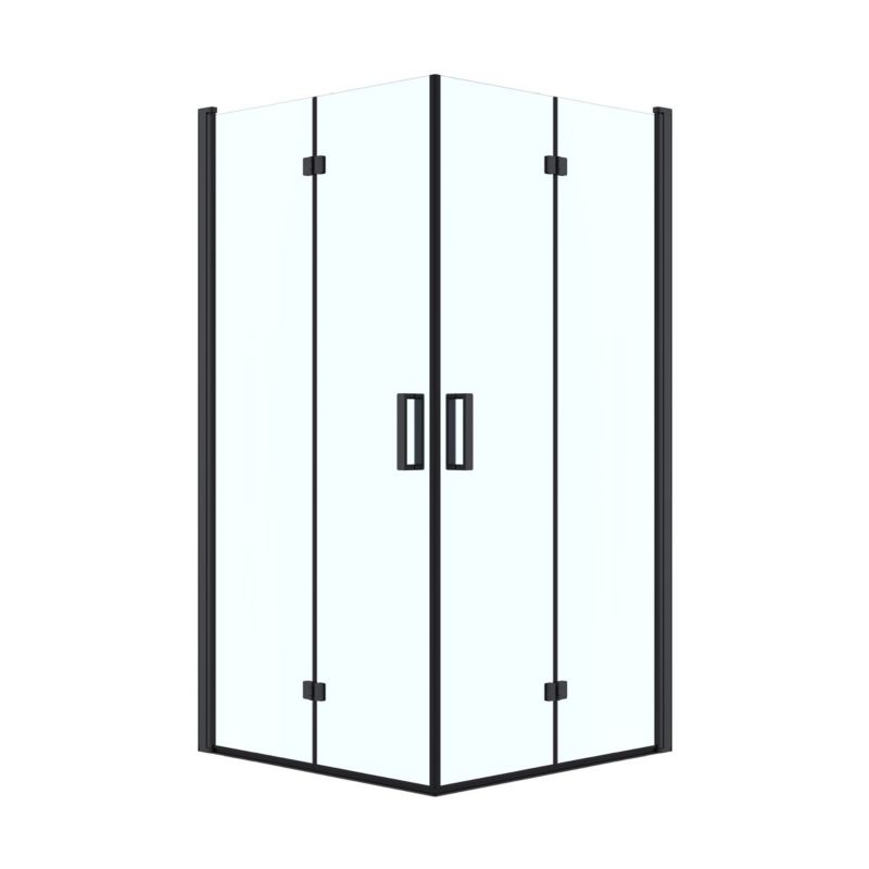 Kabina prysznicowa Oltens Byske 90x90 czarny mat szkło klarowne SmartClean 1 szt.