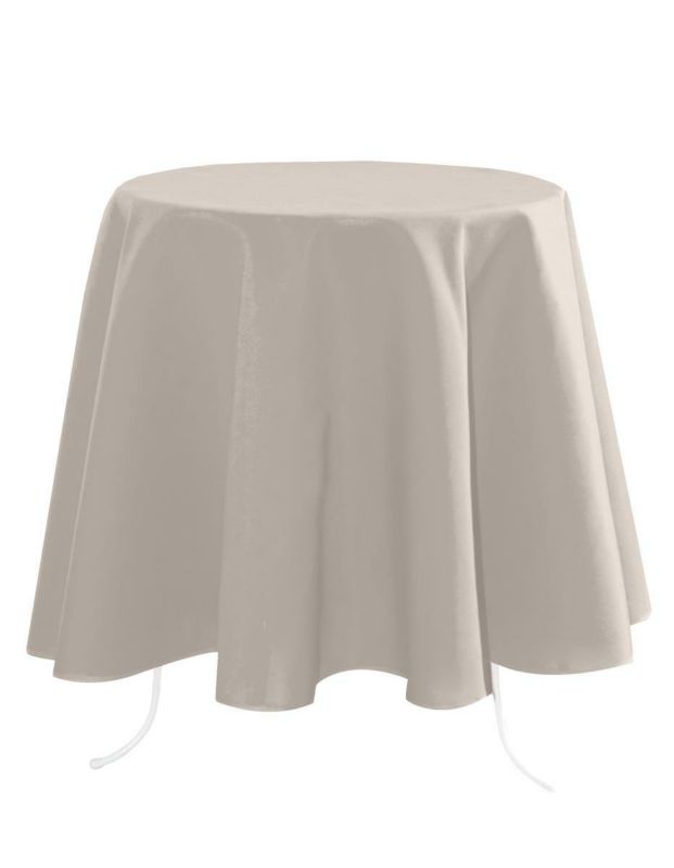 Okrągły obrus NELSON STOF 180 cm beżowy okrągły 1 szt.