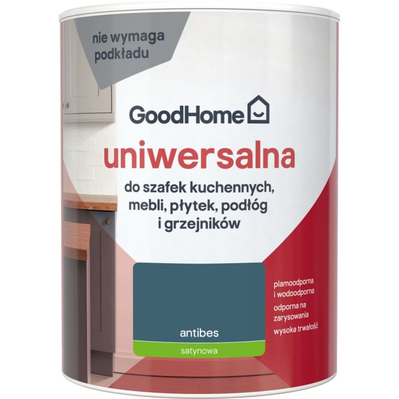 Farba uniwersalna GoodHome Reno antibes satyna 0,75 l
