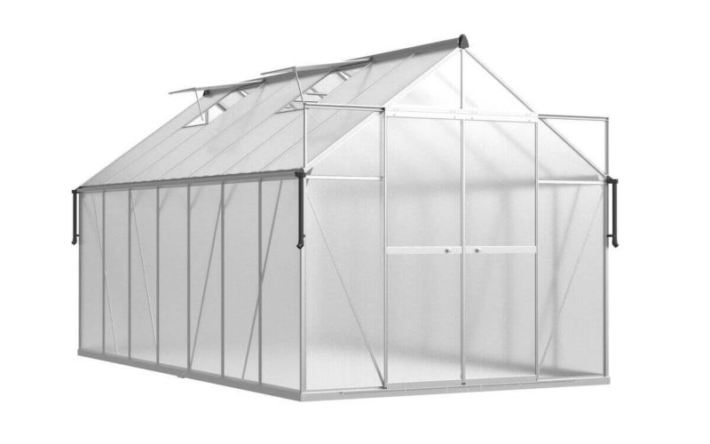 Szklarnia Cultivo z Poliwęglanu Ogrodowa Slide-In solidna Srebrna 1 szt