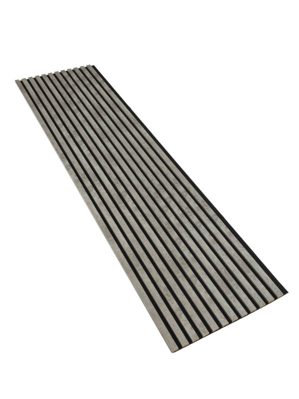 Lamele Ścienne na Płycie Czarnej SunWood 275x55cm Panel Dekoracyjny Beton Loft 1 szt.