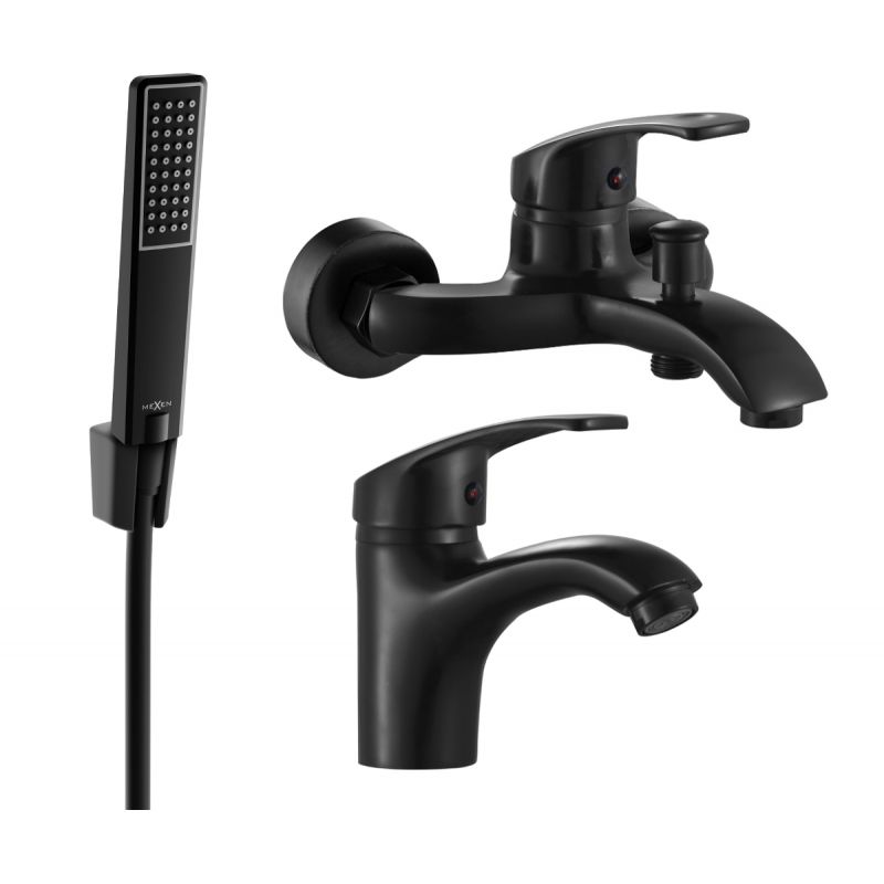 Zestaw wannowy Mexen Fabia czarny 746503R72-70 1 szt.