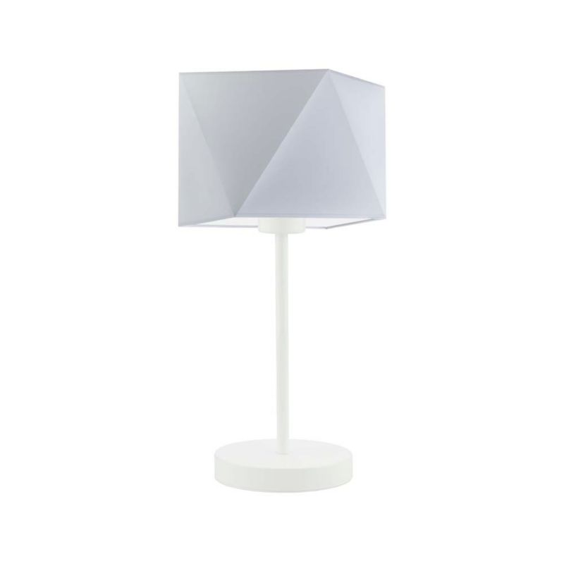Lampka Nocna Volta Light Factory Burne Abażur Jasny szary Diament 1xE27 1szt.