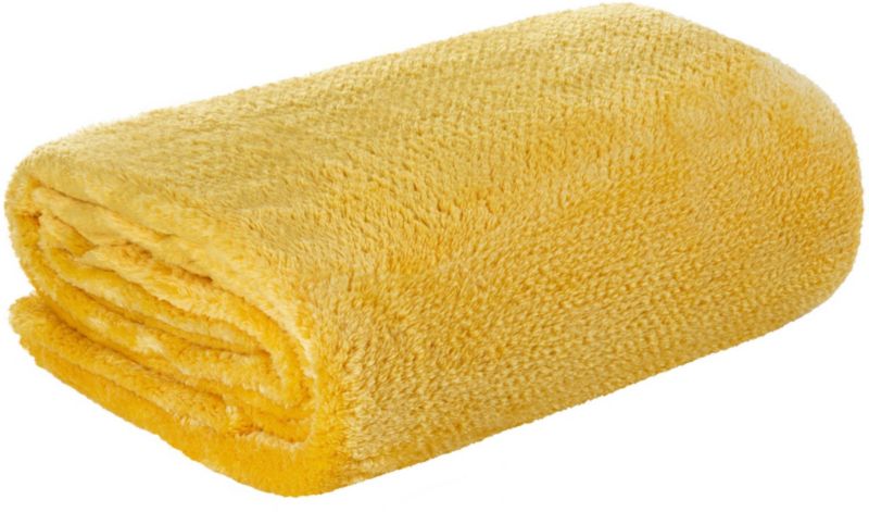 Koc Eurofirany Ricky 150 x 180 cm musztardowy