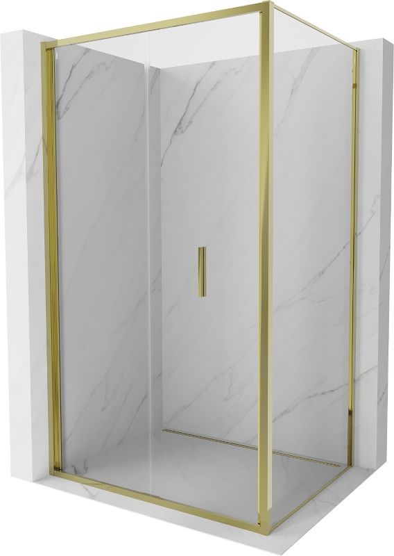 Kabina prysznicowa Mexen Exo składana 80 x 95 cm transparent złota 1 szt.