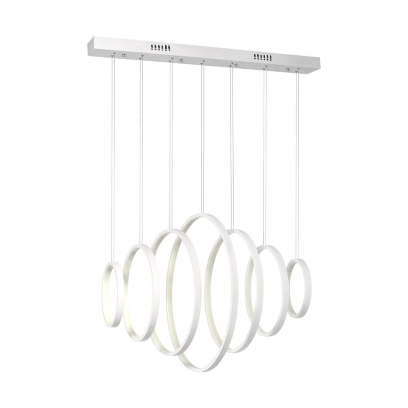 Żyrandol Milagro Vertigo 3359 biały szerokość 74 cm wbudowany LED 86W 1 szt.