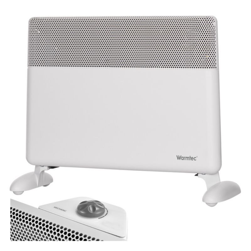 Grzejnik elektryczny Warmtec 1500W konwektorowy termostat IP20 biały EGB-15B