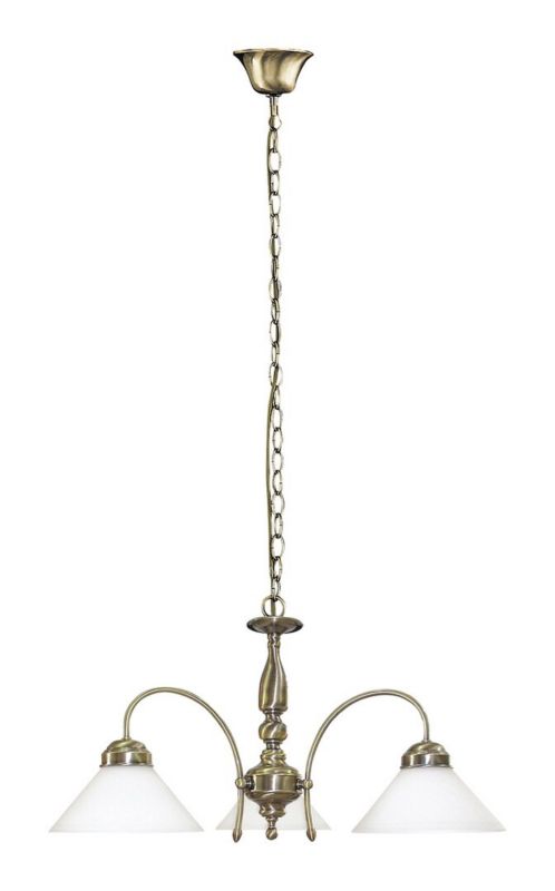 Żyrandol Rabalux Marian 7037 brązowo-biały styl klasyczny 3xE27 x 1 szt.