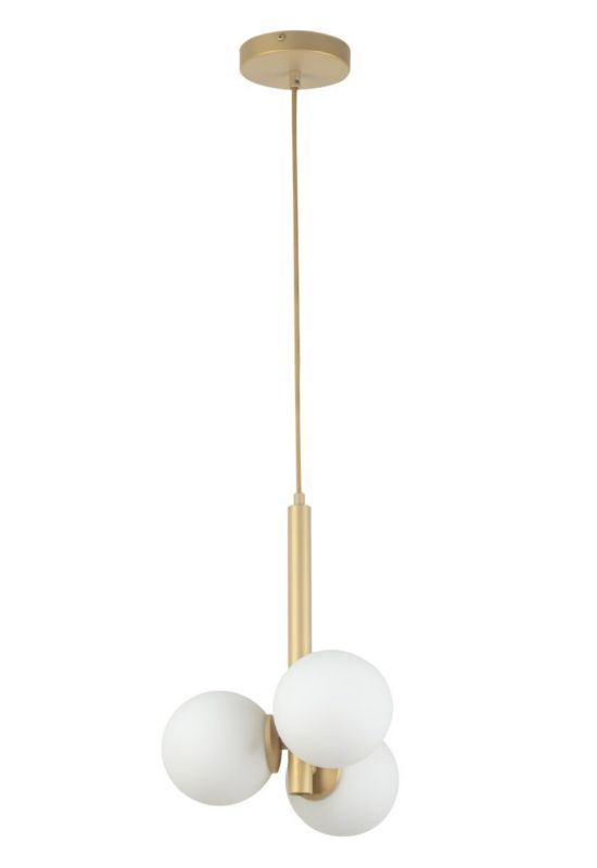 Lampa wisząca Sigma Lighting Perla 4155 złoto-biała dekoracyjna 3xG9 x 12W 1 szt.