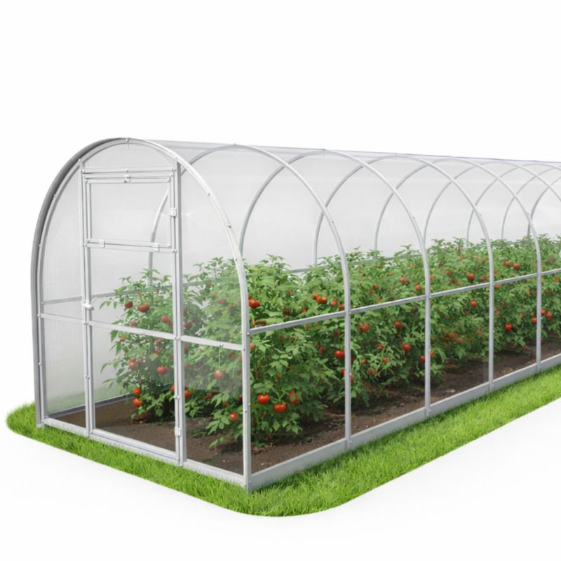 Szklarnia z poliwęglanu e-szklarnia.pl, 2x10 m profile 20x20 poliwęglan 6 mm - 1 szt