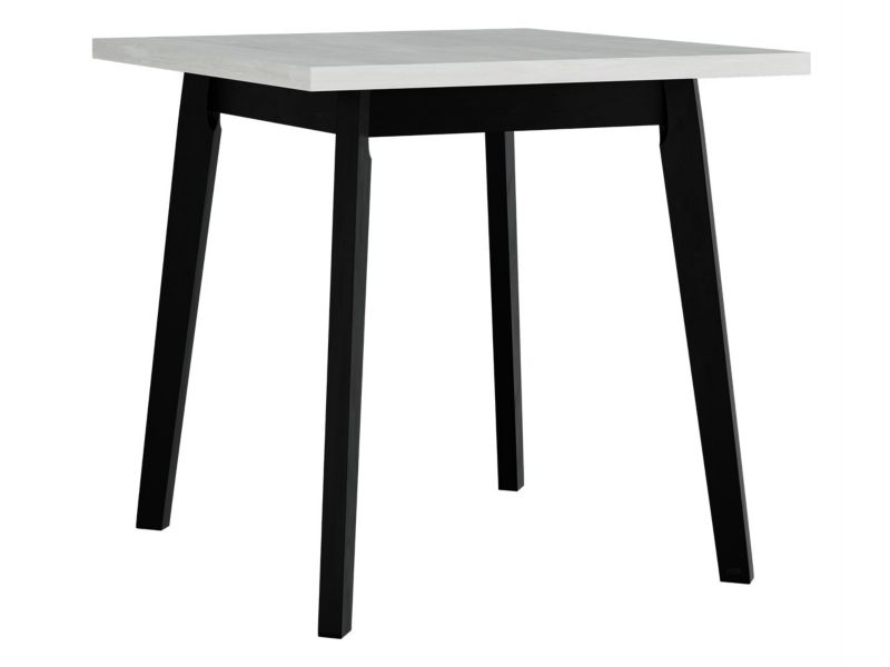 Stół kwadratowy MIRJAN 24 Oslo I 80x80 biały + czarny 1 szt.