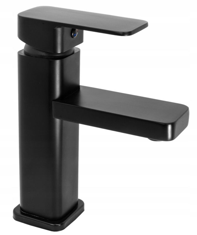 Bateria Umywalkowa Caro Czarna Kwadratowa Granitan Łazienkowa 1 szt.