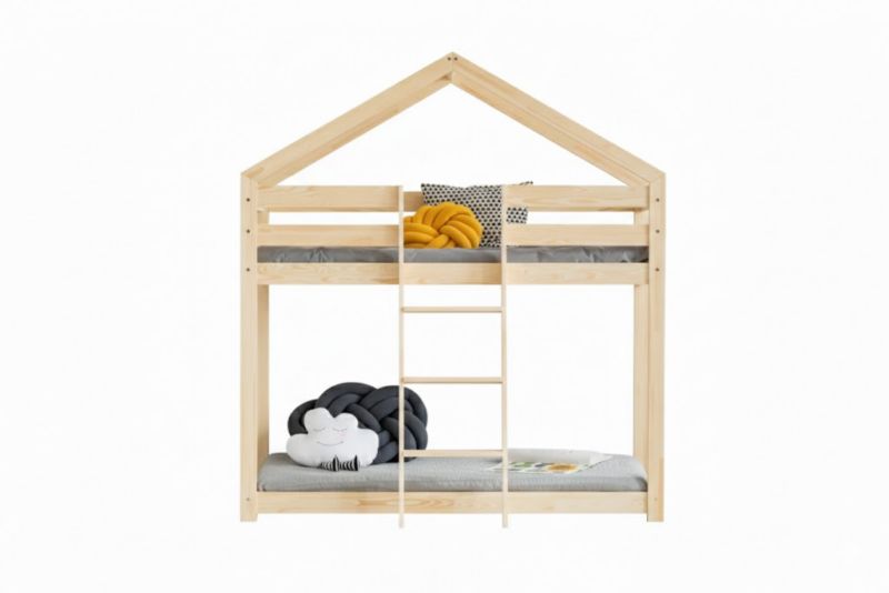 Łóżko piętrowe ADEKO Stolarnia MILA DMP 80x180 sosna 1 szt.