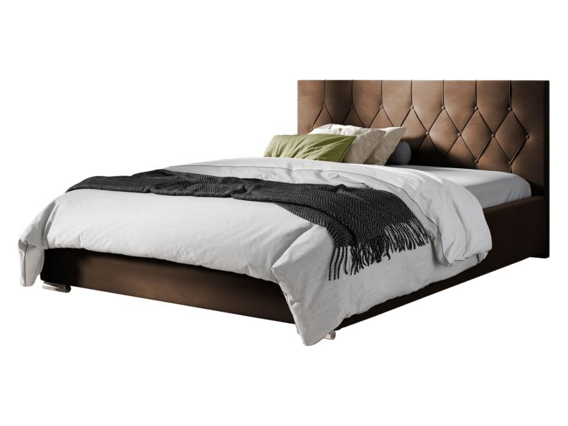 Łóżko tapicerowane MIRJAN 24 Sky Tap 180x200 brąz 1 szt.