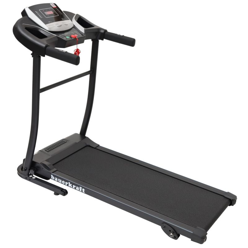 Bieżnia elektryczna Bauerkraft z uchwytami 10 km/h składana 1 szt.