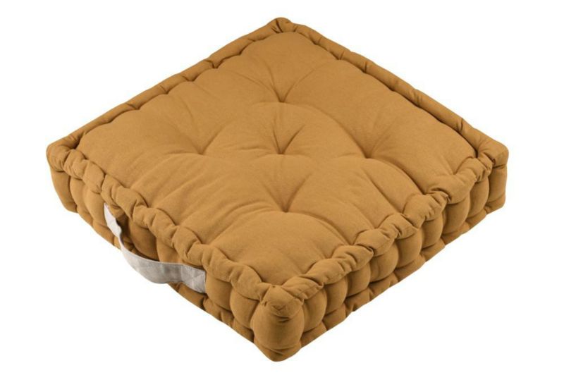 Poduszka podłogowa DUO STOF dekoracyjna 45x45 cm miodowa 1 szt.