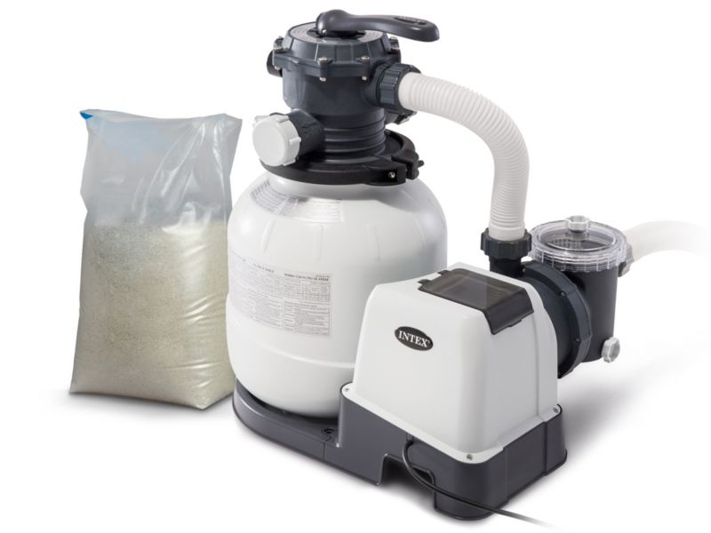 Pompa filtrująca Intex 26646 basenowa piaskowa 7900 l/h + piasek 25kg 1 szt.